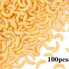 100/50/20pcs Soft Bionic Fishing Lures: Ultimate Trout, Crab And Carp Baits! Fishing - Yellow - View 10