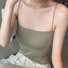 Women's Solid Color Seamless Suspender Breast Wrapped One-Piece Breast Pad Strapless Beautiful Back Bottom Layer Inner Vest - 白色 - 查看 4