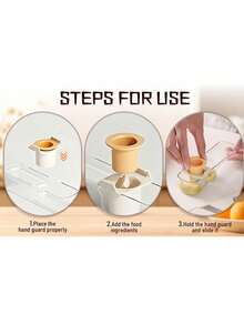 1 pieza Rallador de ajo práctico 3 en 1 con rebanador, recipiente mini picador, preparación de ensaladas de cocina, regalo de Año Nuevo - Multicolor - Ver 10