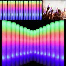 CamelParty 103PCS LED Foam Glow Sticks, Glow Sticks Bulk Party Pack With 3 Modes Colorful Flashing, Glow In The Dark Party Supplies, Light Up Foam Sticks For Wedding, Glow Party, Birthday, Raves, Concert,Halloween,Christmas - Màu xám đen - Xem 2