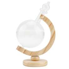Globo de cristal, botella meteorológica esférica, decoración del hogar, adorno, regalo - Blanco - Ver 4