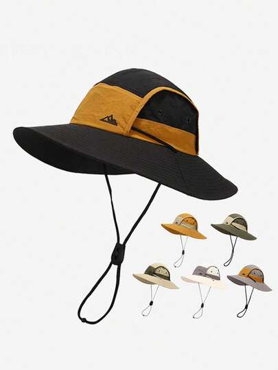 1顶撞色渔夫帽，涤纶面料，防晒舒适，适合户外活动、徒步、露营、旅行，是送给家人、朋友、男女朋友的绝佳礼物，也适合圣诞节、母亲节、父亲节、教师节、生日等场合。