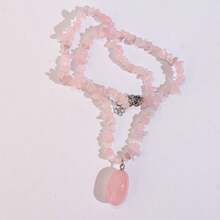 Holiday Gift For Women - 1 Pc Bohemian Necklace With Asymmetric Natural Stone & Crystal Pendant, Charm - Irregular Necklace - View 6