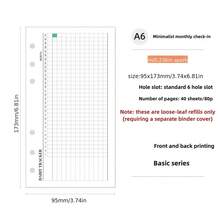 40 Sheets A6/A7 31 Day Habit Tracker Refill Pages, For Planner, Monthly Plan, Yearly Plan, Daily Check In, Self Discipline, Journal, Loose Leaf Notebook Paper - Monthly Check-in - View 11