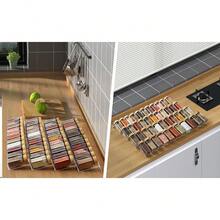 Spice Drawer Organizer 4 Tier, Acrylic Seasoning Organizer Rack, Clear Spice Rack Tray, Kitchen Seasoning Jars Drawers Insert (Jars Not Included/Expandable From 9" To 18") - 透明 4 件裝 - 查看 4