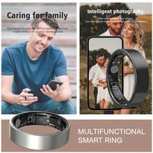 Smart Ring Fitness Tracker Workout Smart Ring, Steps, Distance, Sleep Tracking, Sports Tracking Device, Suitable For Men And Women - Black - View 5