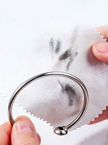 10pcs Gold & Silver Jewelry Polishing Cloth, Anti-Oxidation Silver Cleaning Cloth, Multi-Functional Ring Necklace Bracelet Cleaning Cloth, Jewelry Care & Polishing Tool. Jewelry Turned Black? Wipe To Restore! Powerful Cleaning - Multicolor - View 12