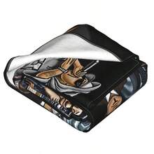 Lil Homies Minimalist Blanket | Polyester, Digital Print, Mixed Color, Fabric, All Seasons, Ideal For Afternoon Nap, Office Breaks, Casual Travel, And Simple Home Lifestyle. - Multicolor - View 4