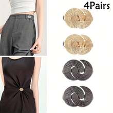 2/4/6pcs Detachable Buckle Waist Cincher, Adjustable Waist Clip-On Buckle For Jeans, Waist Shaper - Multicolor - View 19