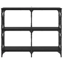 vidaXL Konsolentisch Schwarz Eichen-Optik 100 X 28 X 80,5 Cm - nero - Visualizzare 5