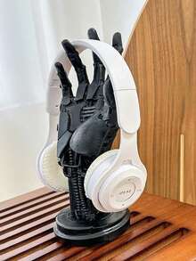 1个赛博朋克机械手耳机支架、戒指架、项链挂钩 - 多功能桌面收纳盒，可收纳游戏手柄、眼镜等 | 科幻机械风格装饰 | 科幻游戏配件展示架，适合收藏家和游戏玩家 - 机械手收纳整理架，居家办公皆宜 - A - 查看 11