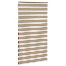 vidaXL Doppelrollo sandbraun 135x200 cm Stoffbreite 130,9 cm Polyester - Tagli Unica - Visualizzare 5
