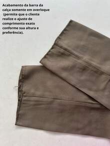 Men's Slim Dress Pants Suit Pants Formal Tailored Pants - 綠褐色 - 查看 5