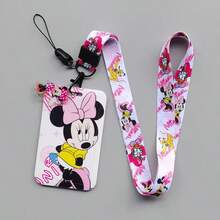 1个迪士尼卡通学生校园餐卡套，米奇老鼠挂绳证件套，徽章套，地铁/公交卡套，校园卡套，幼儿园卡套，返校证件套[挂绳+夹子]，卡套套装+挂绳，校园相框，学生文具餐卡，公交卡 - 彩色 - 查看 5