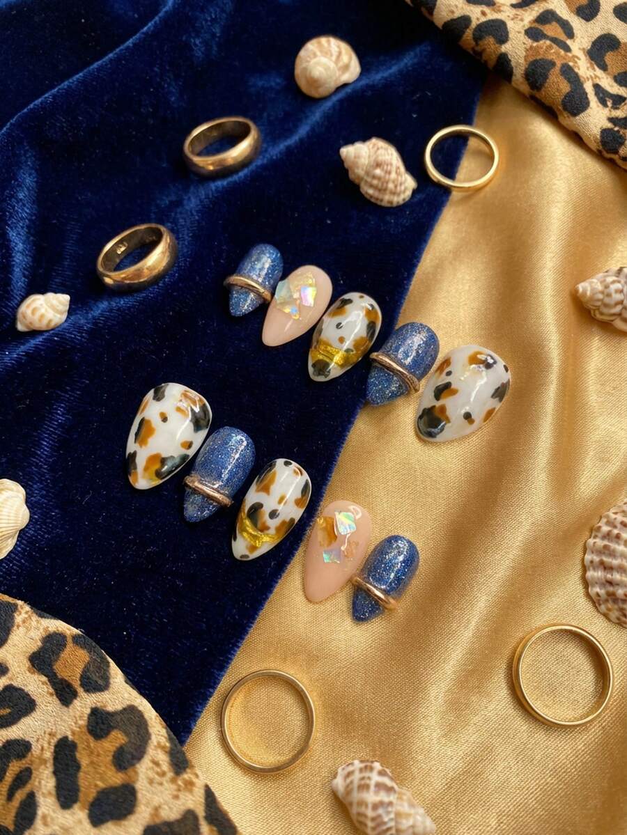 UÑAS PRESS-ON - Azul Marino - Ver 1