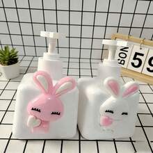 粉色可爱兔子包装瓶，乳液包装瓶，防晒霜包装瓶，化妆品包装瓶，护手霜/润肤露，洗发水/沐浴露包装瓶，桌面摆件，适合复活节、生日、婚礼，赠送朋友/爱人/伴侣/订婚情侣/单身派对/结婚礼物，日常及旅行套装 - 彩色 - 查看 13