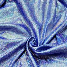 1pc Laser Holographic Metallic Shiny Fabric, Soft Drape Easy Cut Design For DIY - Multicolor - View 56