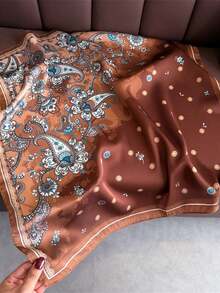 1pc Bandana With Paisley Print, Versatile Headband/Neck Scarf/Bandana - Multicolor - View 5