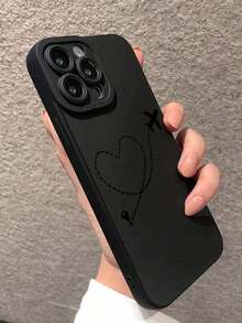 Precision Perforated Straight Edge Black Airplane Line Painted Shockproof Phone Case Compatible With IPhone, Galaxy, Compatible With Redmi - Multicolor - View 5