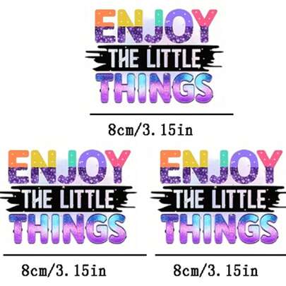 1 pezzo/2 pezzi/3 pezzi toppe termoadesivi con lettere, termoapplicabili e lavabili, adatti per maglietta, jeans, maglioni, borse, cuscini