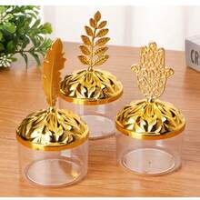 1pc New Plastic Candy Box, Material, Baby Shower/Wedding Favor Gift Box, Wholesale - Yellow - View 2