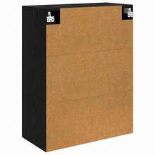 vidaXL Wandschrank Schwarz Eichen-Optik 69,5 X 34 X 90 Cm - Black - View 8