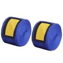 Vendas para Muay Thai, Sanda y Boxeo, vendajes deportivos que absorben el sudor, vendas para manos, un par azul - Azul - Ver 8
