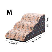 1个弧形宠物楼梯，适用于小型犬和老年犬，床边宠物坡道，圆形宠物楼梯 - 彩色 - 查看 29