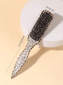 1支豹纹发梳，男女通用顺滑造型梳，适用于浓密和稀疏发质，可按摩头皮，适合日常梳理。 - 彩色 - 查看 6