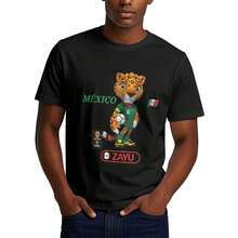 2026 World Cup Mascot Zayu The Jaguar‌ T-Shirt T-Shirt - 黑色 - 查看 2
