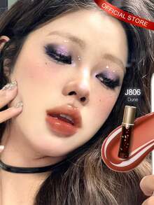 GIRLCULT Unreal 唇彩 J806，高顯色、即時亮澤、輕盈配方、保濕滋潤、不黏膩、平滑唇部、豐盈亮澤妝效，適合日常使用，禮品，3.5ml/0.12 Fl.Oz - J806 Dune - 查看 1