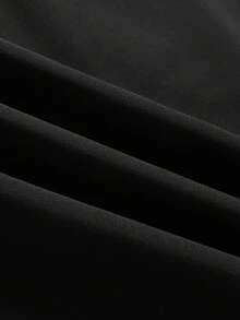 男士户外运动裤，带拉链口袋和抽绳腰带，时尚百搭，适合骑行、徒步，男友风，春夏黑色 - 黑色 - 查看 10