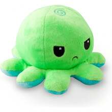 TeeTurtle - The Original Reversible Octopus Plushie - Love + Hate - Cute Sensory Fidget Stuffed Animals That Show Your Mood - Perfect For Valentine's Day! 4 Inch - Xanh lá + Xanh ngọc - Xem 2