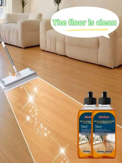 jakehoe Floor Cleaner, Suitable For Wood Floors, Tiles, Strong Degreasing, No Water Stains After Cleaning, Reduces Slipping Hazard, Makes Floors Smoother And Brighter (Packaging Style Sent Randomly)