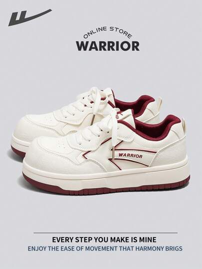 Warrior Women's Board Shoes Spring And Autumn Comfortable Modest Style Casual Yet Sleek Sneakers Applicable Throughout The Year Wear-Resisting All-Day Wear Training Sneakers Running Shoes