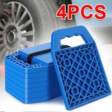 4 X Caravan Jack Pads Stacking Stabiliser Support Feet Plate Square RV Motorhome - A - View 5