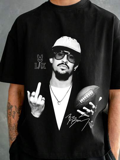 Benito Bowl Men's Crew Neck Short Sleeve Graphic Tee, Casual Everyday Wear