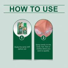 1 Unidad Spray Iluminador Brillo - Brillo Natural y Duradero, Resalta Contornos, Aplica Fácilmente, Ideal para Maquillaje de Fiesta - Verde - Ver 6