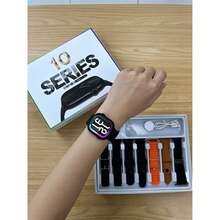 Reloj inteligente 7+1 Super 7, reloj deportivo para hombre y mujer, carga inalámbrica y llamadas Bluetooth, monitorización de hasta 106 deportes, compatible con Android e iOS - Plateado - Ver 4
