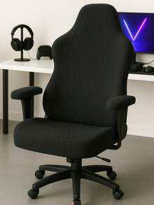 Protective Cover For Quilted Gaming Chair. - Black - View 6