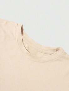 Set Of 3 Comfortable Men's Cotton T-Shirts With Sports Print - Summer Style - Màu be - Xem 3