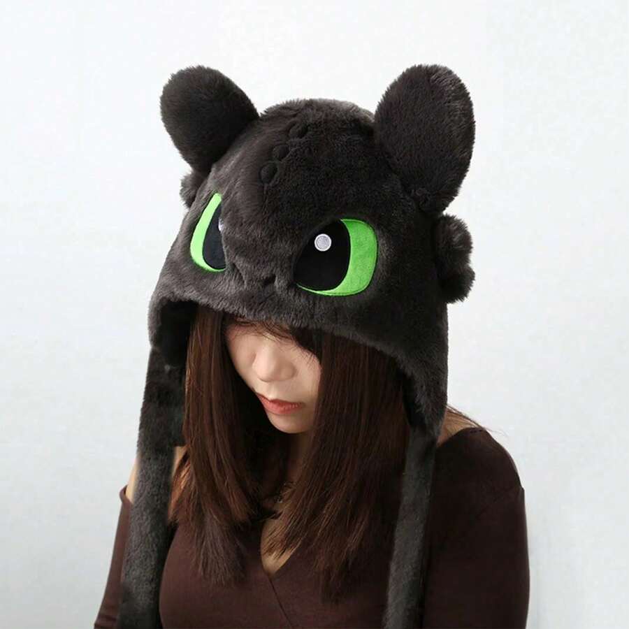 Universal Pictures Toothless Cute Cartoon Ears Moving Hat By Pinching Valentine's Day Valentines - Multicolor - View 1