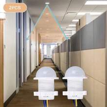 AC110V 220V Mini Sensor de Movimiento Pir Sensor de Movimiento Infrarrojo Interruptor Inteligente Sensor Hogar Inteligente Sensor Automático de Cuerpo Humano Lámpara Nocturna - 3 piezas - Ver 9