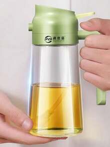 多功能玻璃油喷雾瓶，喷雾/倾倒二合一设计，大容量，按压式油瓶 - 彩色 - 查看 14