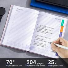 Tapsin 2026 Diary A5 Page A Day/Week To View Diary Hardback Case Bound Back Cover - Red - View 5