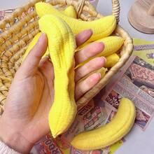 Nuevo juguete de estrés en forma de plátano, dispositivo de alivio de estrés de rebote lento para estudiantes, textura suave de plátano para apretar - Multicolor - Ver 6