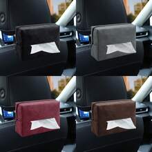 Multi-Functional Universal Tissue Box Simple Armrest Box Seat Hanging New Square Flip Leather Tissue Box Car Tissue Box - Tissue Pack - View 10