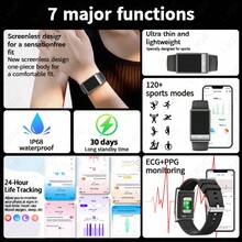 LIGE New Smart Bracelet With 120+ Sports Modes, Women's Health Monitoring, Step/Calorie/Distance Tracking, 24/7 Heart Rate Monitoring, Scientific Sleep Tracking, Blood Oxygen Detection, Splash-Proof, Sports Tracking, Alarm Clock, Fashionable Multifunctional Bracelet, Unisex Design - 1 Set - View 7
