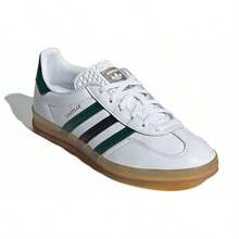 Adidas Originals Gazelle Indoor Beige Better Scarlet Casual Sneakers Women's JS1402 | Retro Heritage Style, Timeless Silhouette - 白色 - 查看 4