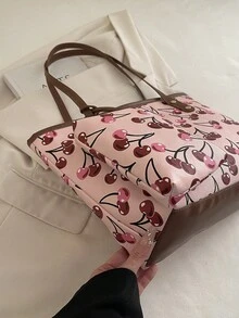 Large-Capacity Stylish And Elegant Minimalist Handbag For Sophisticated Women, New Spring 2026 Model, Versatile With Small Bag, Crossbody Bag - Pink - View 9